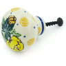 Polish Pottery Drawer knob 1-1/2 inch Spring Flowers