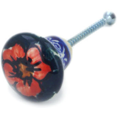 Polish Pottery Drawer knob 1-1/5 inch Butterfly Splendor