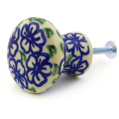 Polish Pottery Drawer knob 1-2/3 inch Fields Of Glory