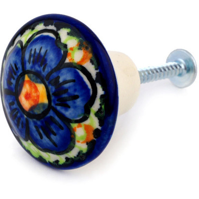 Polish Pottery Drawer knob 1-2/3 inch Summer Beauty UNIKAT