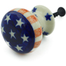 Polish Pottery Drawer knob 1-3/8 inch Classic Americana