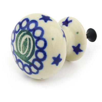 Polish Pottery Drawer knob 1-3/8 inch Copernicus