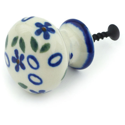 Polish Pottery Drawer knob 1-3/8 inch Daisy Sprinkles