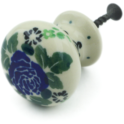 Polish Pottery Drawer knob 1-3/8 inch Impossible Rose