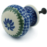 Polish Pottery Drawer knob 1-3/8 inch Polka Dot Daisy