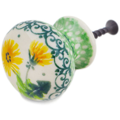 Polish Pottery Drawer knob 1-3/8 inch Sweet Summer