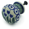 Polish Pottery Drawer knob 1-3/8 inch Water Tulip