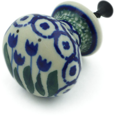 Polish Pottery Drawer knob 1-3/8 inch Water Tulip