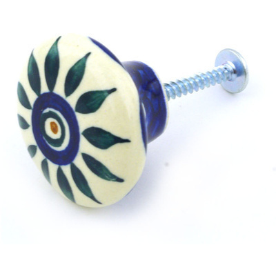 Polish Pottery Drawer Pull Knob 2&quot; Mosquito