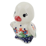 Polish Pottery Duck Figurine 3&quot; Spring Flowers