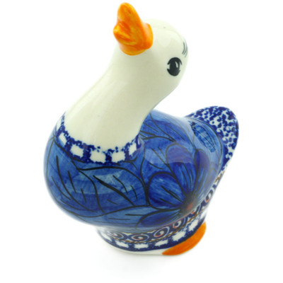 Polish Pottery Duck Figurine 5&quot; Blue Heaven UNIKAT