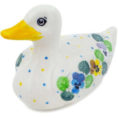 Polish Pottery Duck Figurine 5&quot; Primula