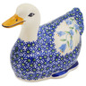 Polish Pottery Duck Figurine 7&quot; Sweet Dreams