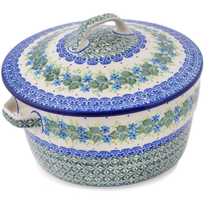 Polish Pottery Dutch Oven 8-inch Aster Wreath