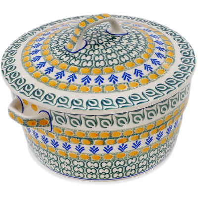 Polish Pottery Dutch Oven 8-inch Autumn Wheatfields