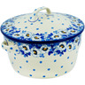 Polish Pottery Dutch Oven 8-inch Blue Spring