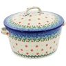 Polish Pottery Dutch Oven 8-inch Little Flowers