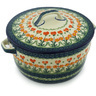 Polish Pottery Dutch Oven 8-inch Peach Spring Daisy