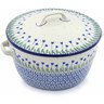 Polish Pottery Dutch Oven 8-inch Water Tulip