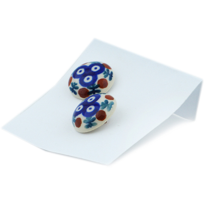 Polish Pottery Earring 1&quot; Mosquito