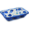 Polish Pottery Egg Crate 7&quot; Deep Into The Blue Sea