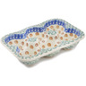 Polish Pottery Egg Crate 7&quot; Grecian Sea