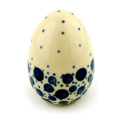 Polish Pottery Egg Figurine 2&quot;