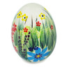 Polish Pottery Egg Figurine 3&quot; Hidden Beauty UNIKAT
