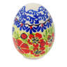 Polish Pottery Egg Figurine 3&quot; Metamorphosis