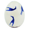 Polish Pottery Egg Figurine 3&quot; Whirly Bird