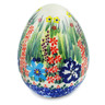 Polish Pottery Egg Figurine 4&quot; Hidden Beauty UNIKAT