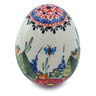 Polish Pottery Egg Figurine 4" Spring Splendor UNIKAT