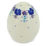 Polish Pottery Egg Figurine 4&quot; The Floral Wish
