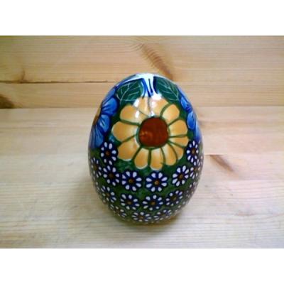 Polish Pottery Egg Figurine 4&quot; UNIKAT