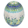 Polish Pottery Egg Figurine 6&quot; Heavenly Haven UNIKAT