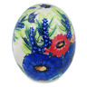 Polish Pottery Egg Figurine 6&quot; Peeping Through UNIKAT