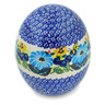 Polish Pottery Egg Figurine 6&quot; Summer Bees UNIKAT