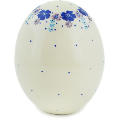 Polish Pottery Egg Figurine 6&quot; The Floral Wish