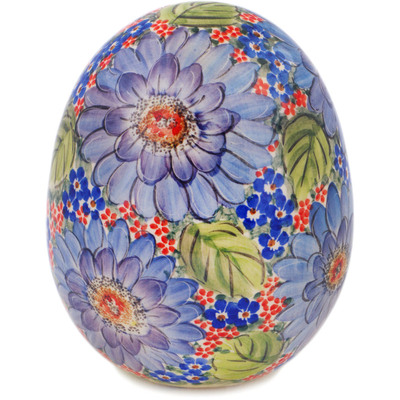 Polish Pottery Egg Figurine 7&quot; UNIKAT