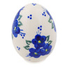 Polish Pottery Egg Figurine with hole 3&quot; Poppy Triad