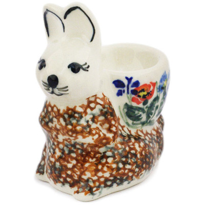 Polish Pottery Egg Holder 0" Open Fields