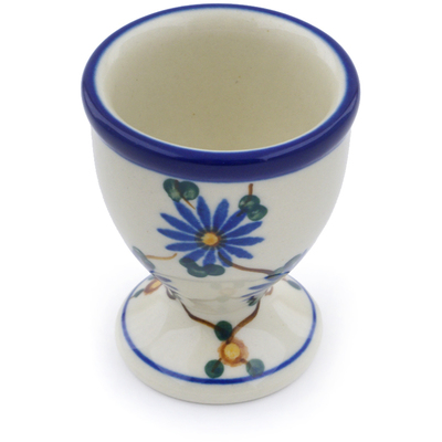 Polish Pottery Egg Holder 2&quot; Aster Trellis