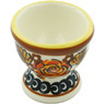 Polish Pottery Egg Holder 2&quot; Autumn Glow UNIKAT