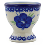 Polish Pottery Egg Holder 2&quot; Bleu-belle Fleur