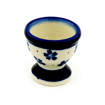 Polish Pottery Egg Holder 2&quot; Daisy Field