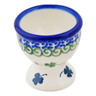 Polish Pottery Egg Holder 2" Lucky Clovers
