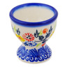 Polish Pottery Egg Holder 2&quot; Pastel Spring Wreath