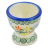 Polish Pottery Egg Holder 2&quot; Ring Of Meadow Flowers