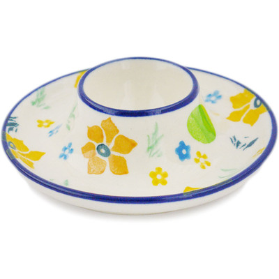 Polish Pottery Egg Holder 4&quot;