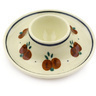 Polish Pottery Egg Holder 4" Wild Cherry